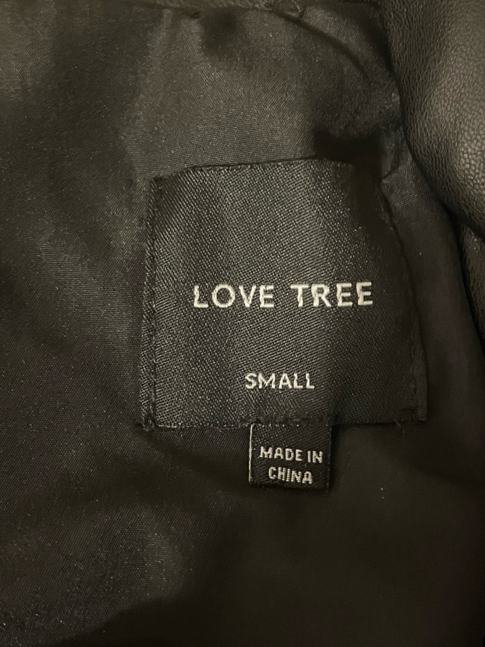 Love Tree Oversized Black Faux-Leather Puffer Vest, Snaps & Zipper High Collar,S - Picture 5 of 10